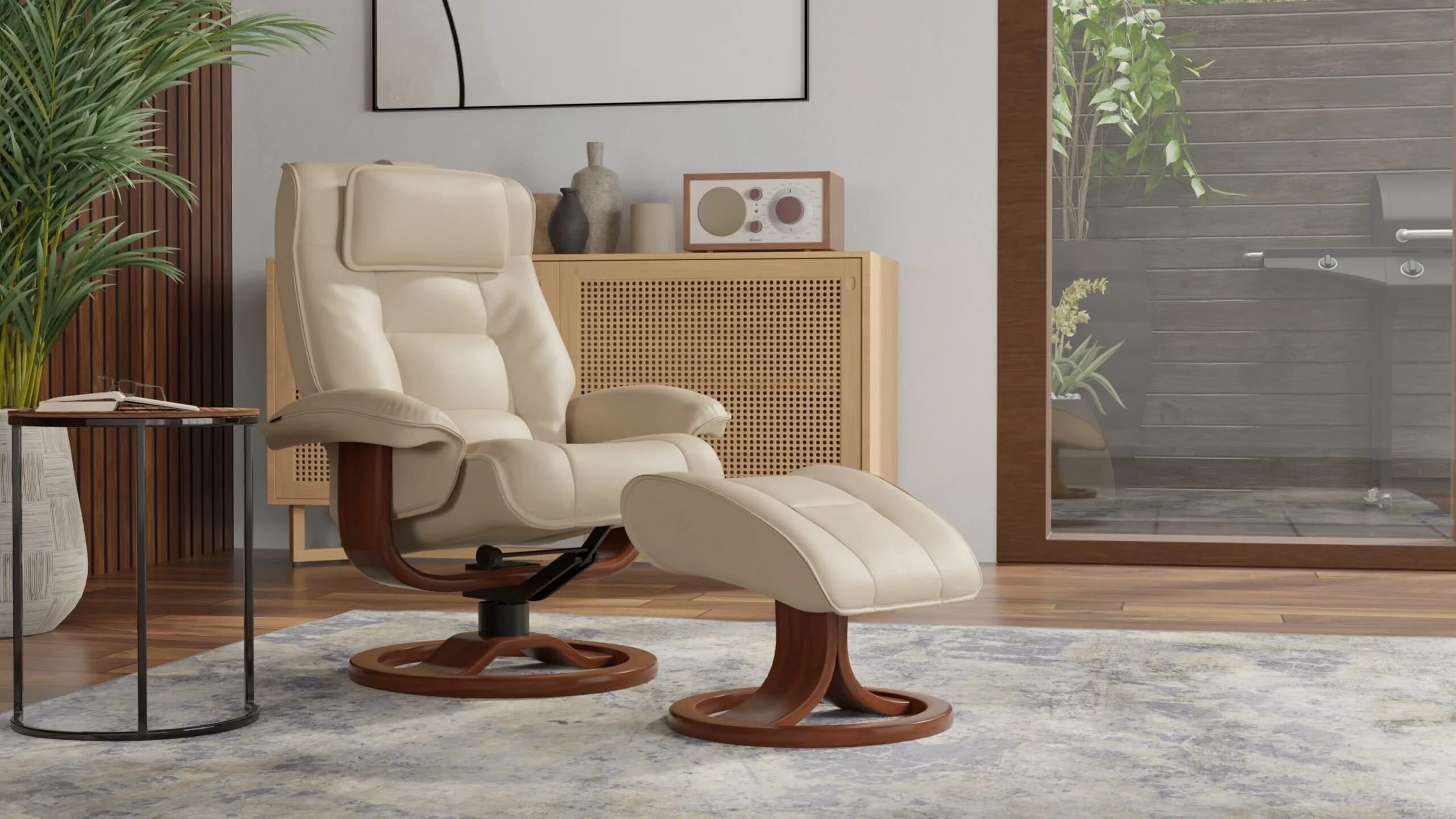 Mustang Chair and Footstool